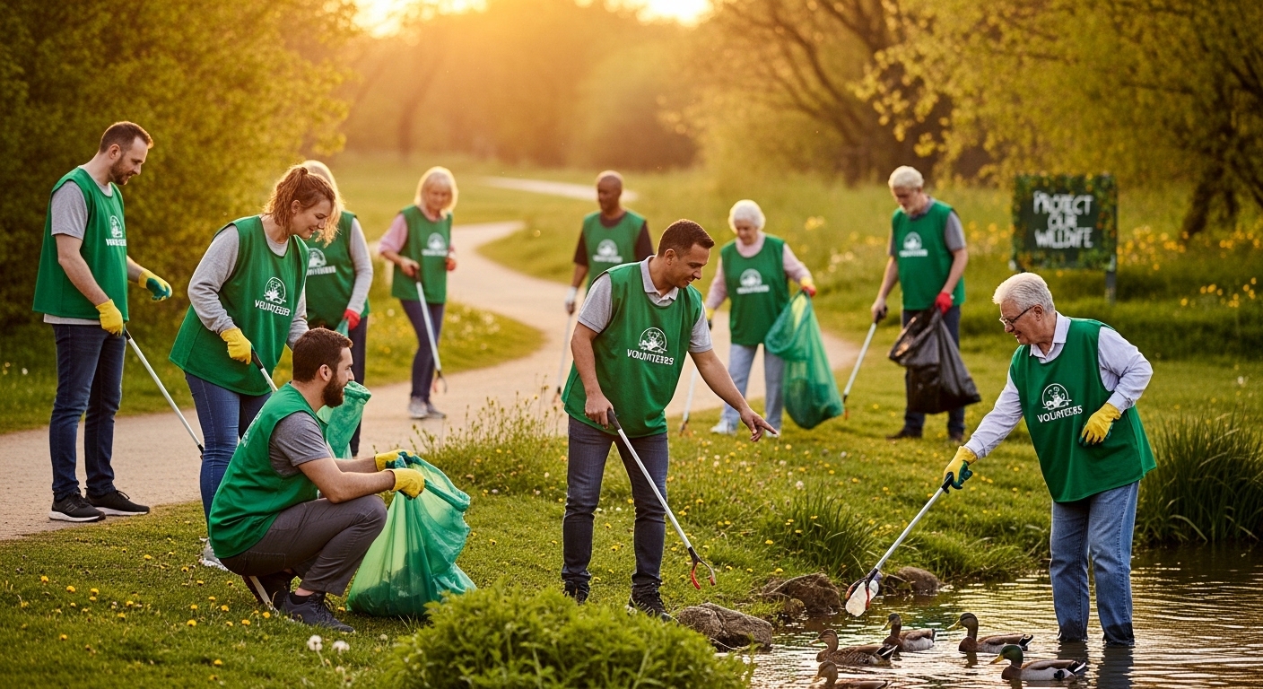 المشاركة في تنظيف المتنزهات البرية ليست مجرد تطوع
