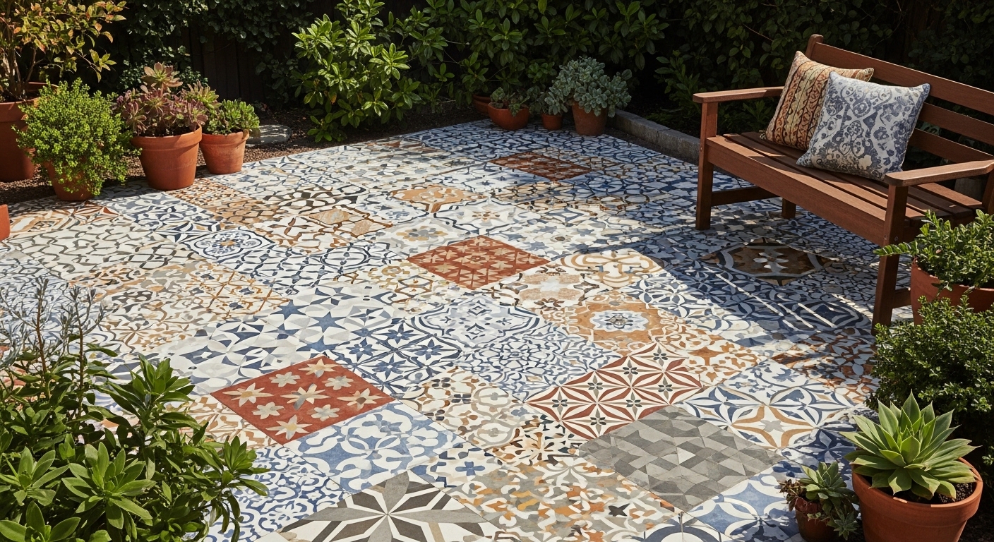 بلاط اسمنتي للحوش