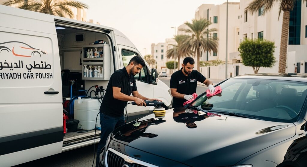 تلميع سيارات متنقل الرياض: الحل الذكي للحفاظ على سيارتك لامعة دائماً
