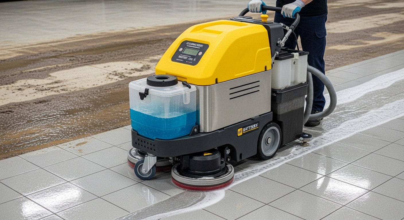 ماكينة تنظيف البلاط